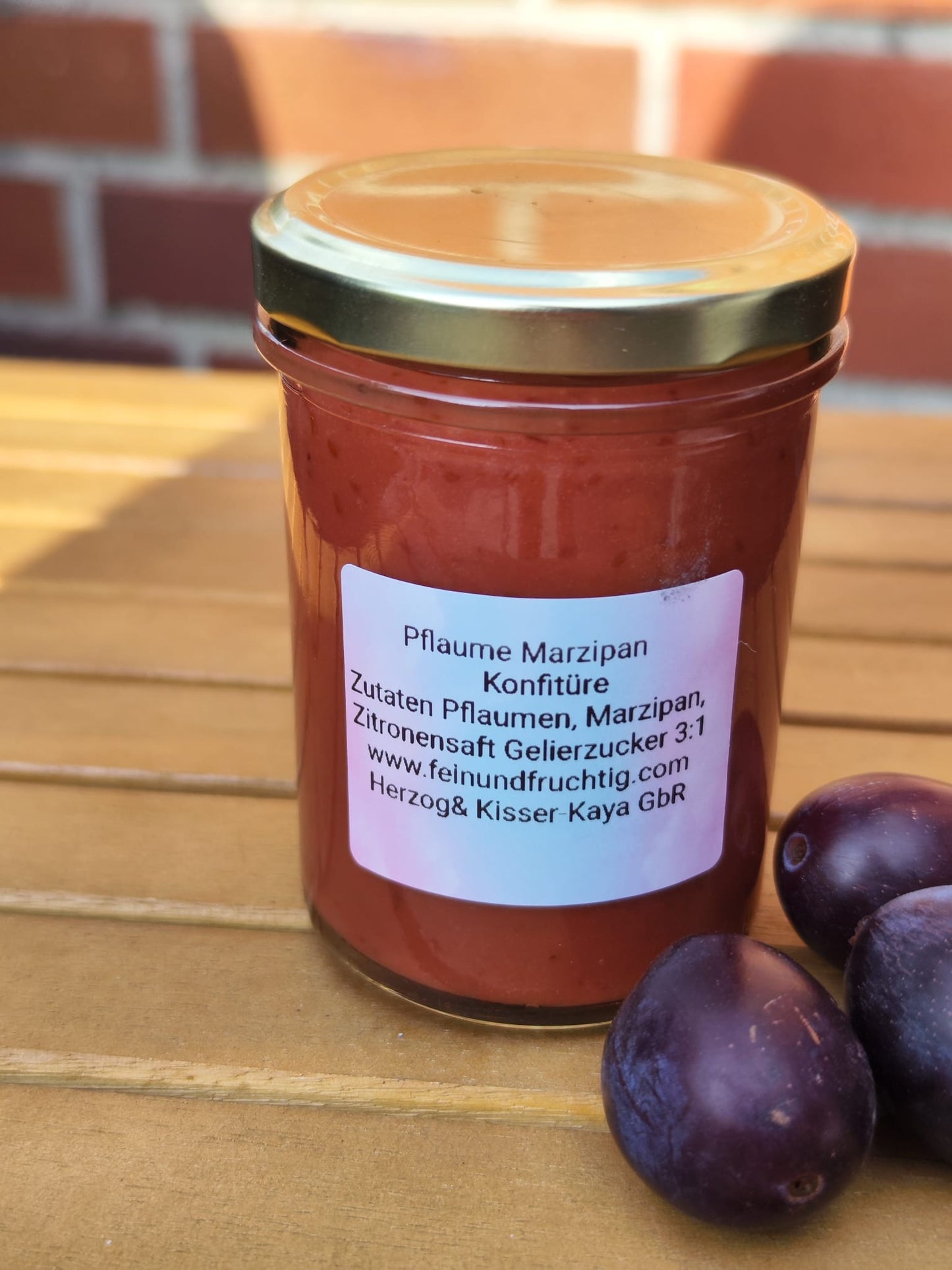Pflaume-Marzipan Marmelade