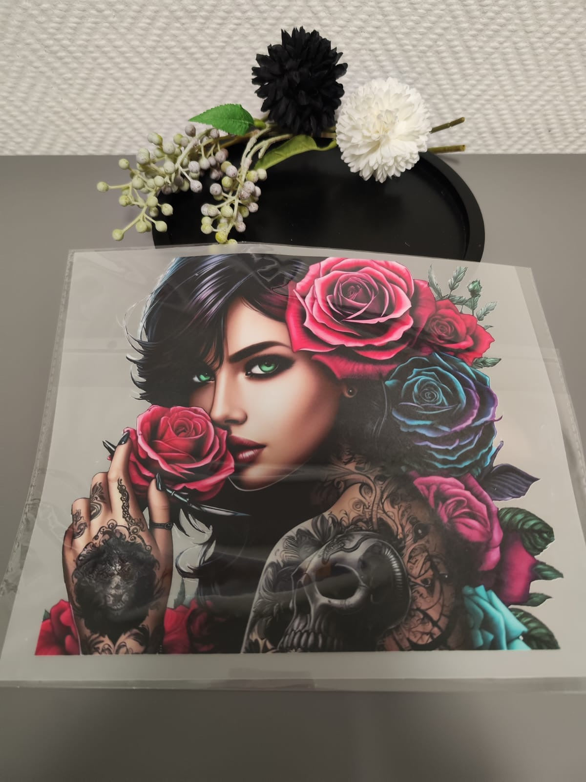 Tattoo Girls Heat Transfer 10 Inch