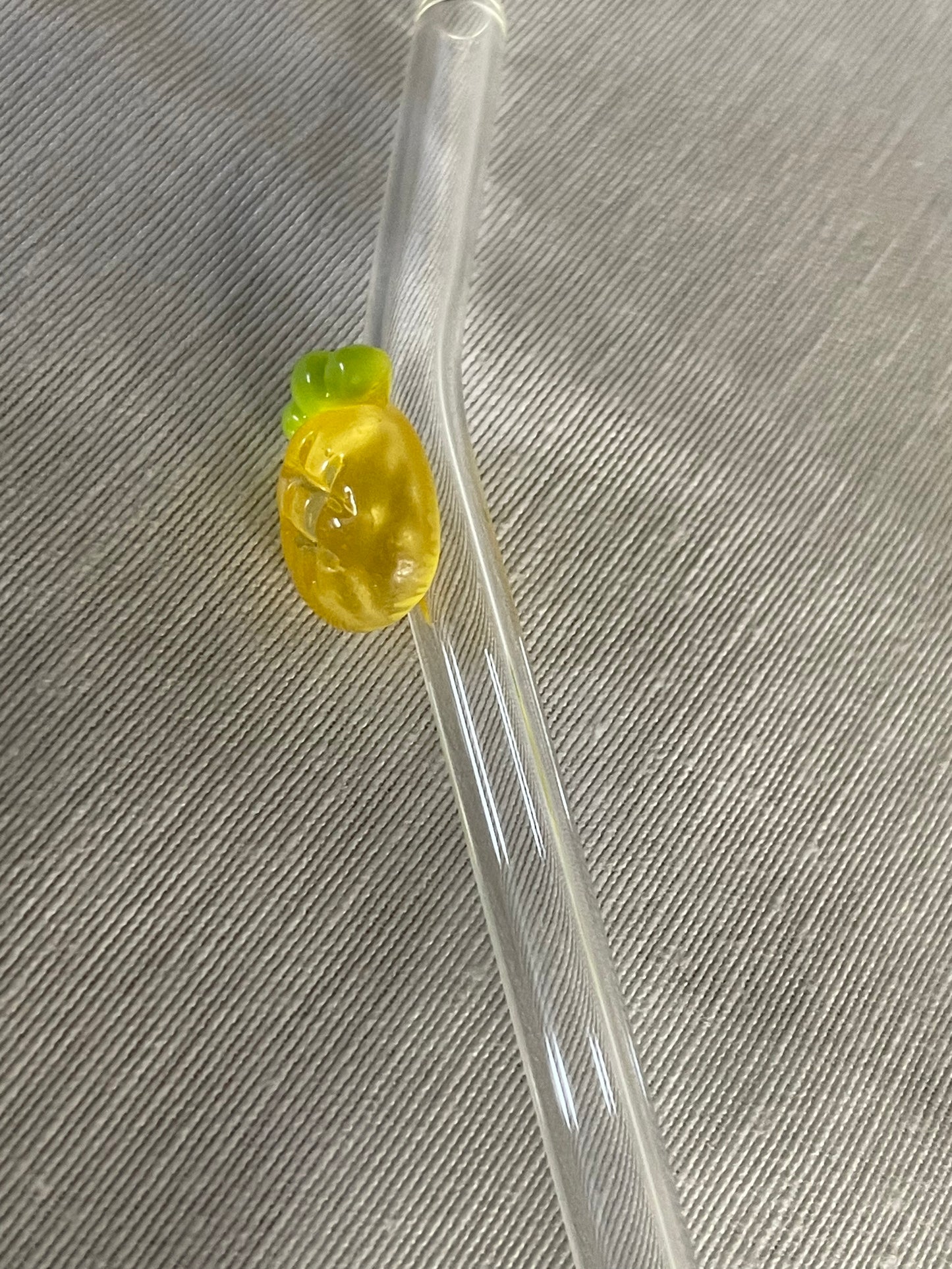 Glasstrohhalm Ananas