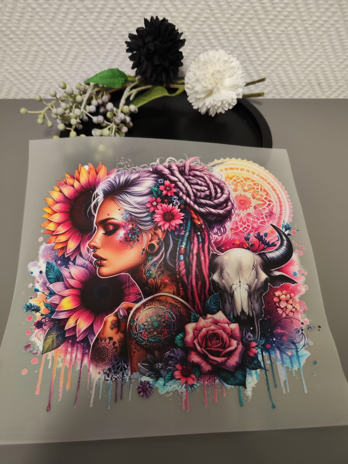 Tattoo Girls Heat Transfer 10 Inch