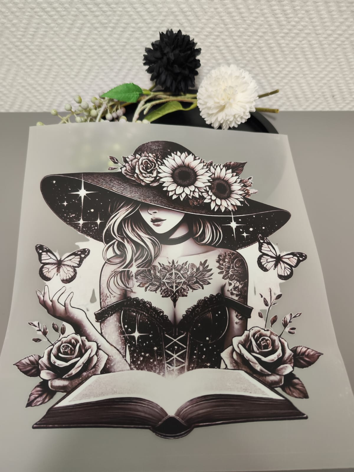 Tattoo Girls Heat Transfer 10 Inch