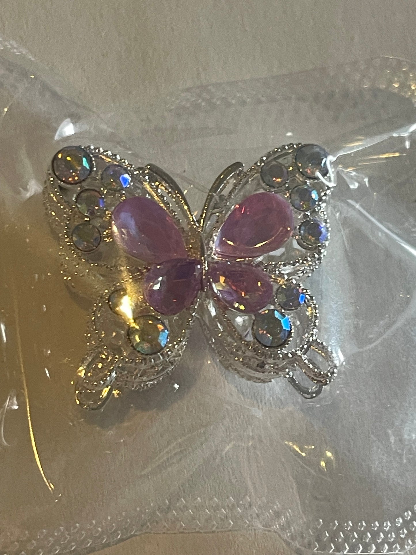 Glitzer Schmetterling für Perlen-Kugelschreiber – DIY Anhänger mit Strass