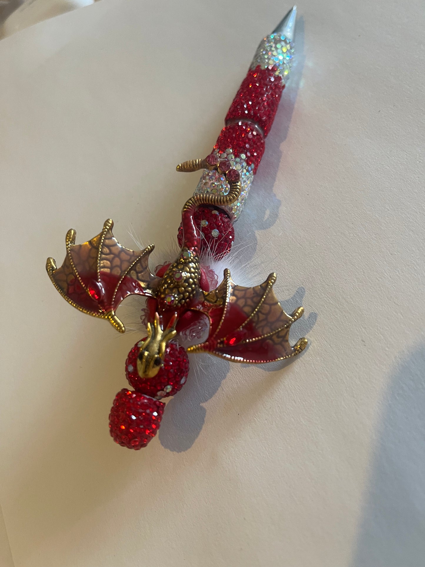 Fantasy Drachen-Anhänger mit Strass | 3D DIY Deko-Charm verschiedene Farben