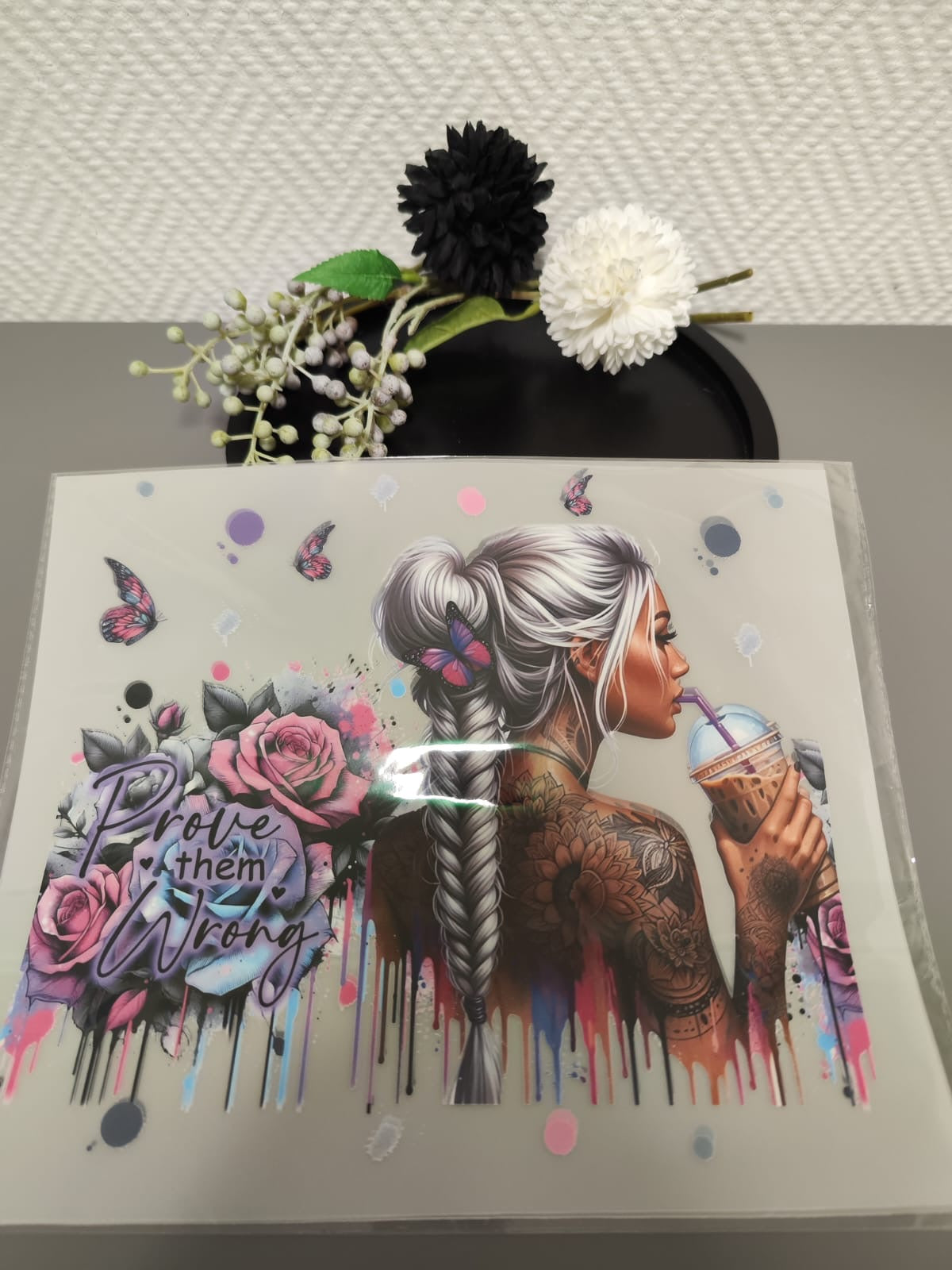 Tattoo Girls Heat Transfer 10 Inch