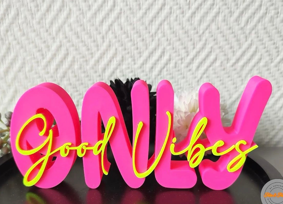 3D Schriftzug personalisiert | Deko & Geschenkidee | Handmade-mittlere Größe