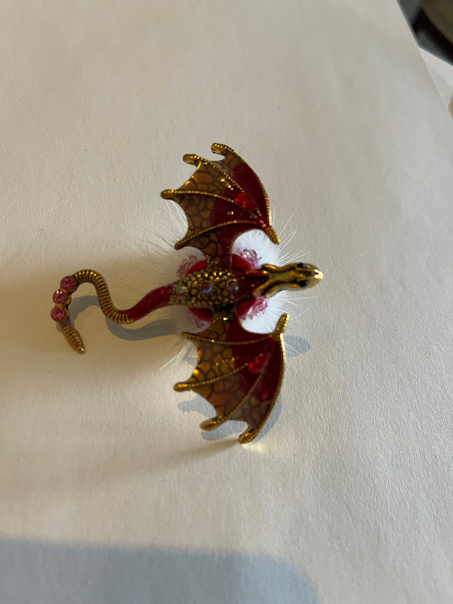 Fantasy Drachen-Anhänger mit Strass | 3D DIY Deko-Charm verschiedene Farben
