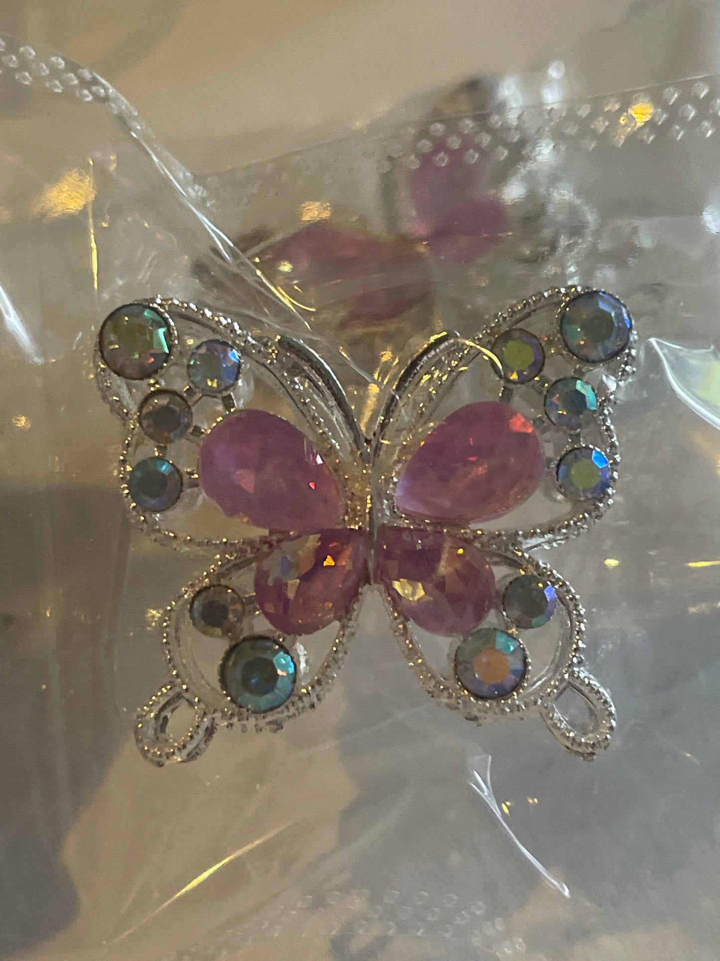 Glitzer Schmetterling für Perlen-Kugelschreiber – DIY Anhänger mit Strass