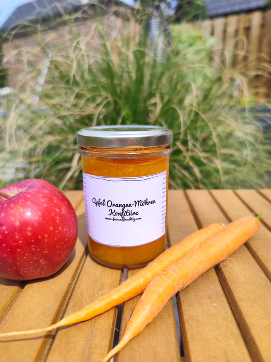 Frucht-Gemüseaufstrich Karotte,Apfel und Orange 230 ml