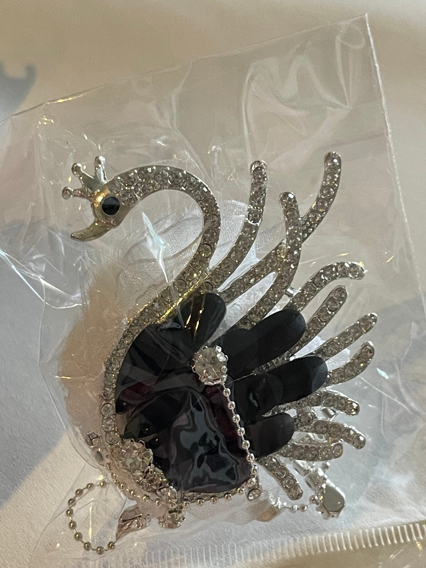 DIY Schwan  – Strass Schwan Anhänger