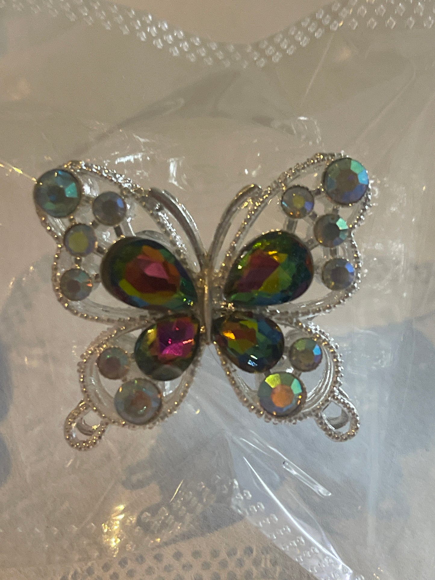 Glitzer Schmetterling für Perlen-Kugelschreiber – DIY Anhänger mit Strass