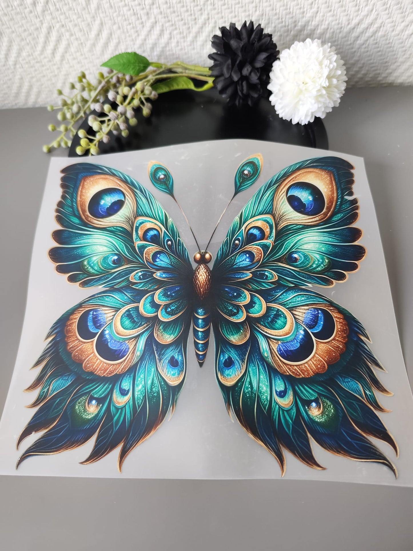 Schmetterlinge und Blumen HeatTransfer 10inch