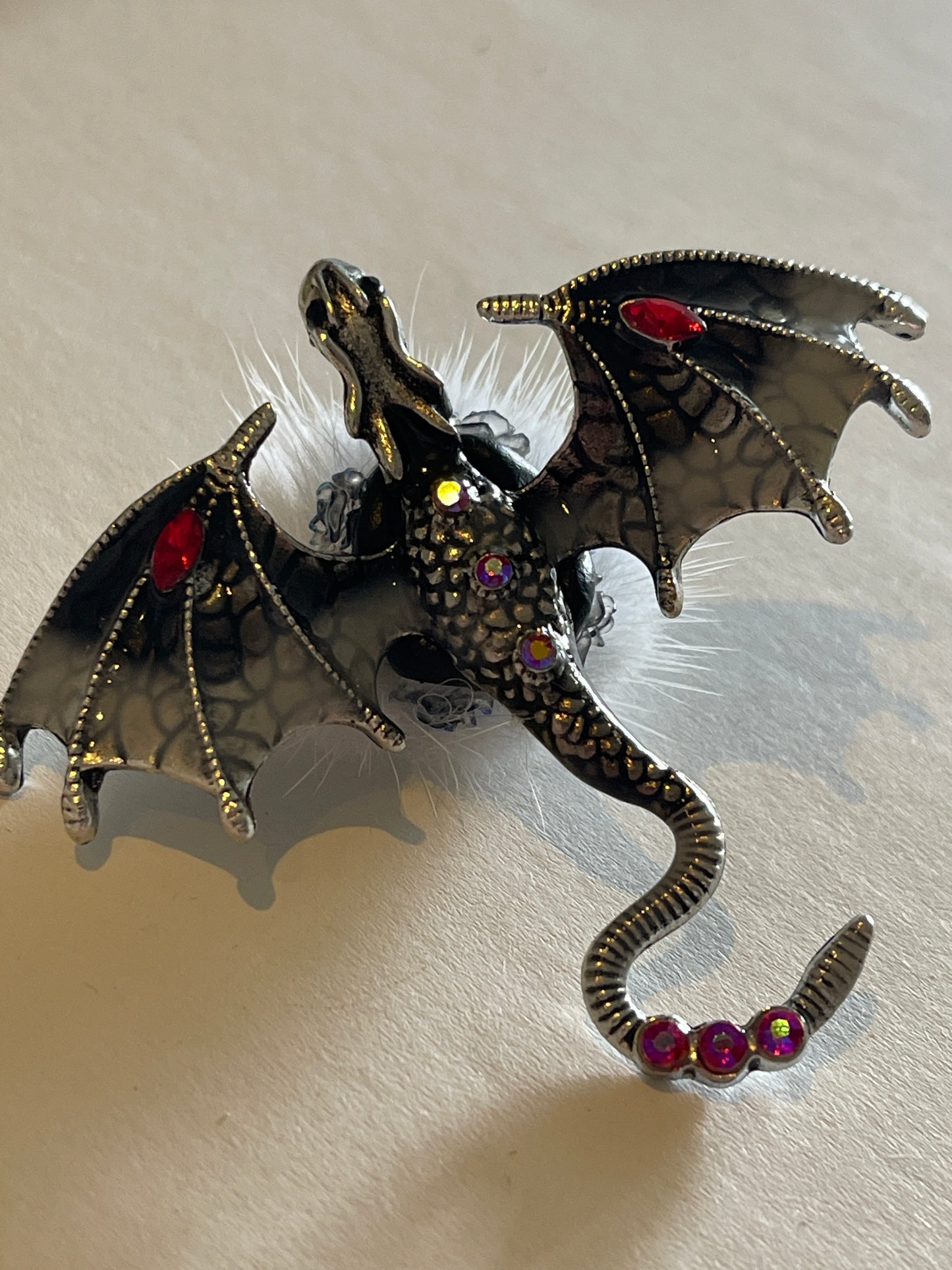 Fantasy Drachen-Anhänger mit Strass | 3D DIY Deko-Charm verschiedene Farben