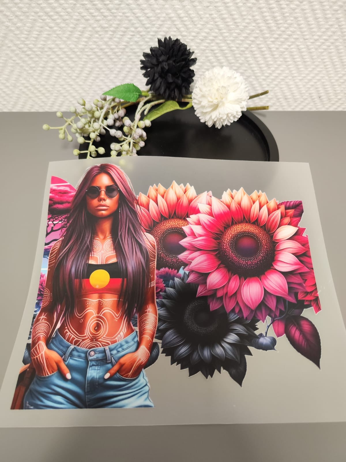 Tattoo Girls Heat Transfer 10 Inch