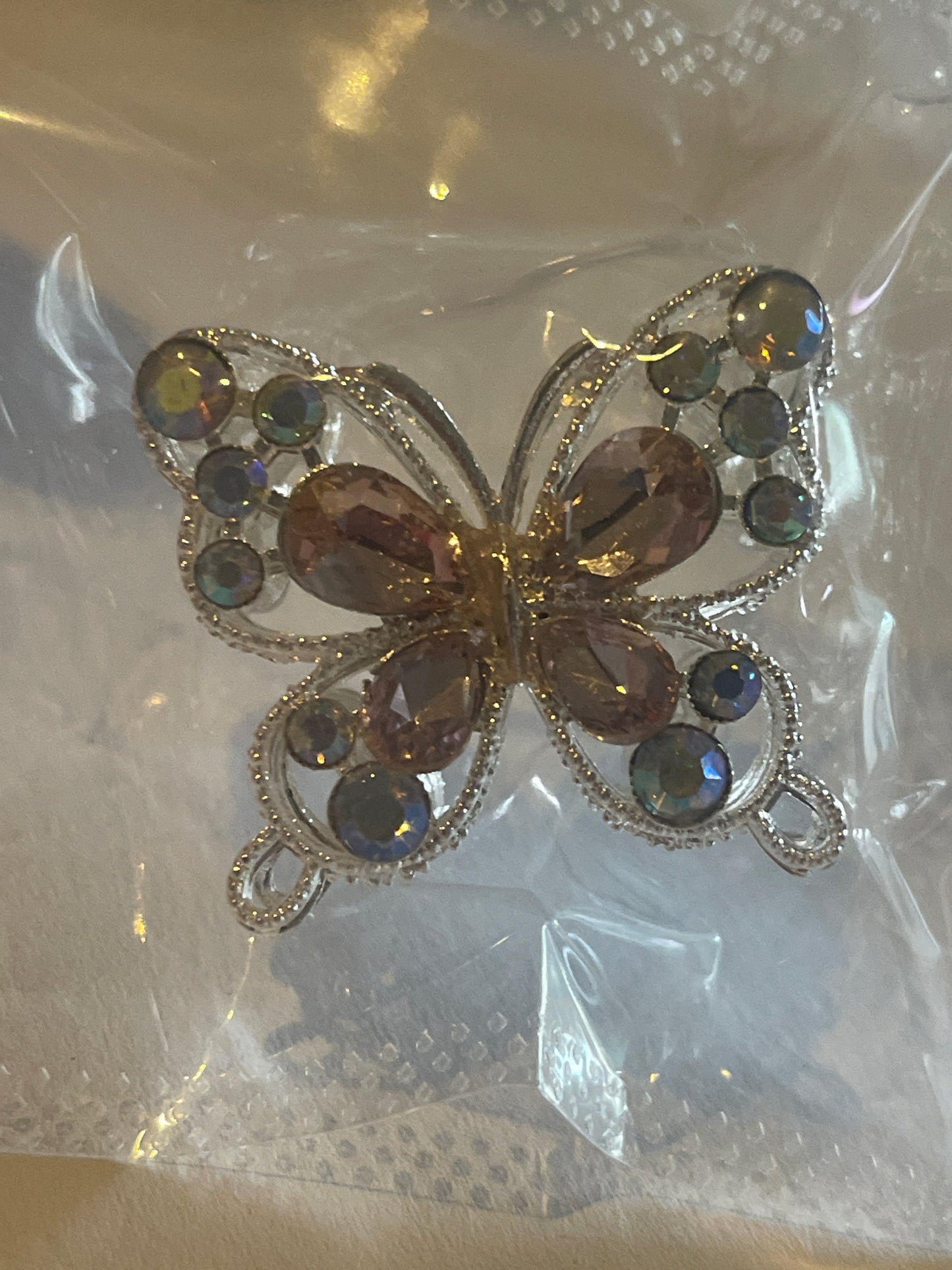 Glitzer Schmetterling für Perlen-Kugelschreiber – DIY Anhänger mit Strass