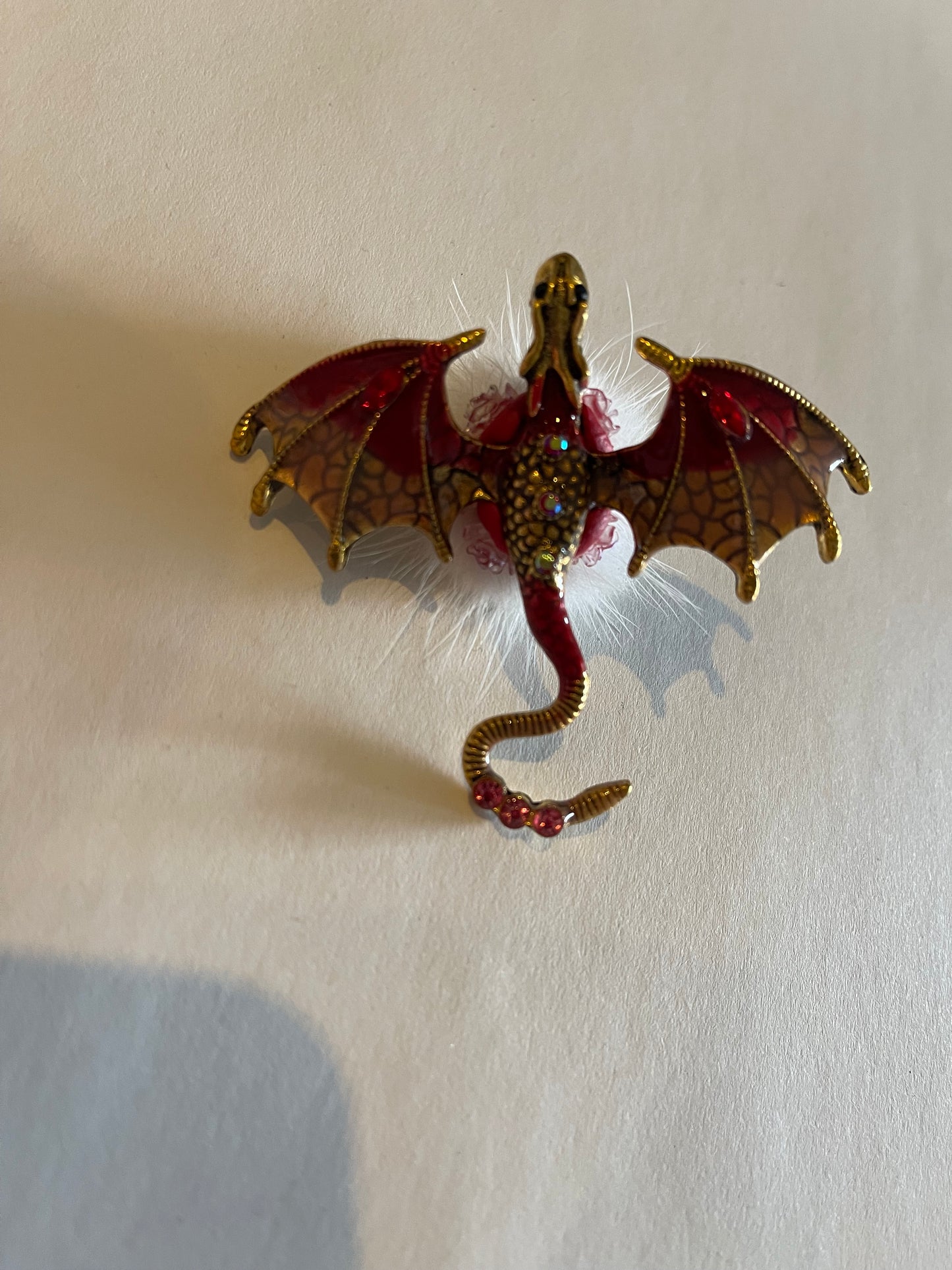 Fantasy Drachen-Anhänger mit Strass | 3D DIY Deko-Charm verschiedene Farben