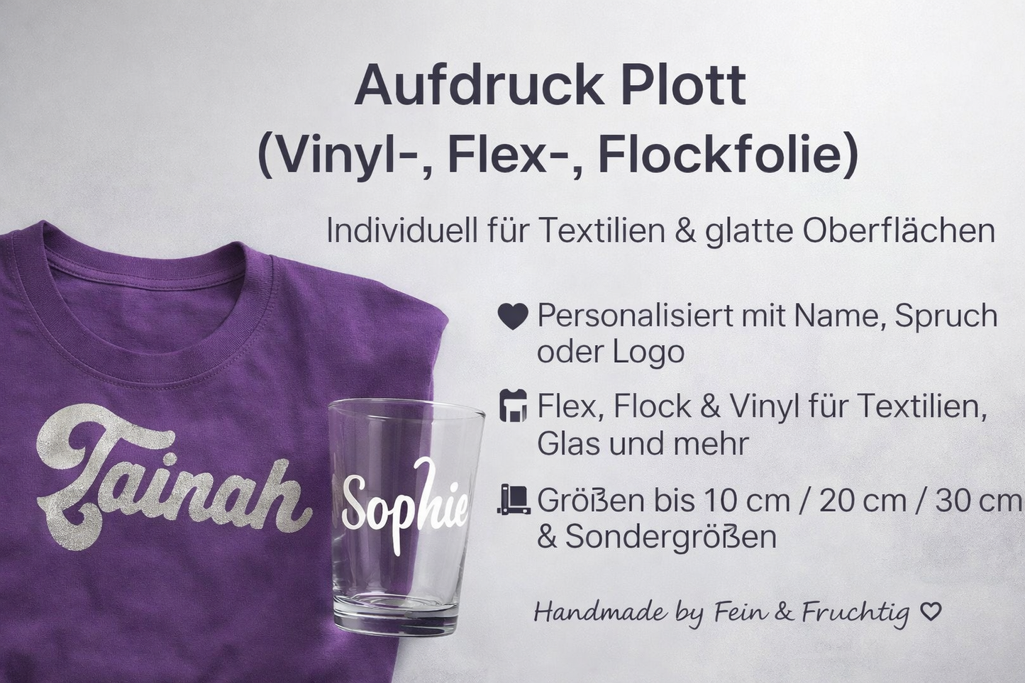Aufdruck Plott (Vinyl-,Flex-,Flockfolie)