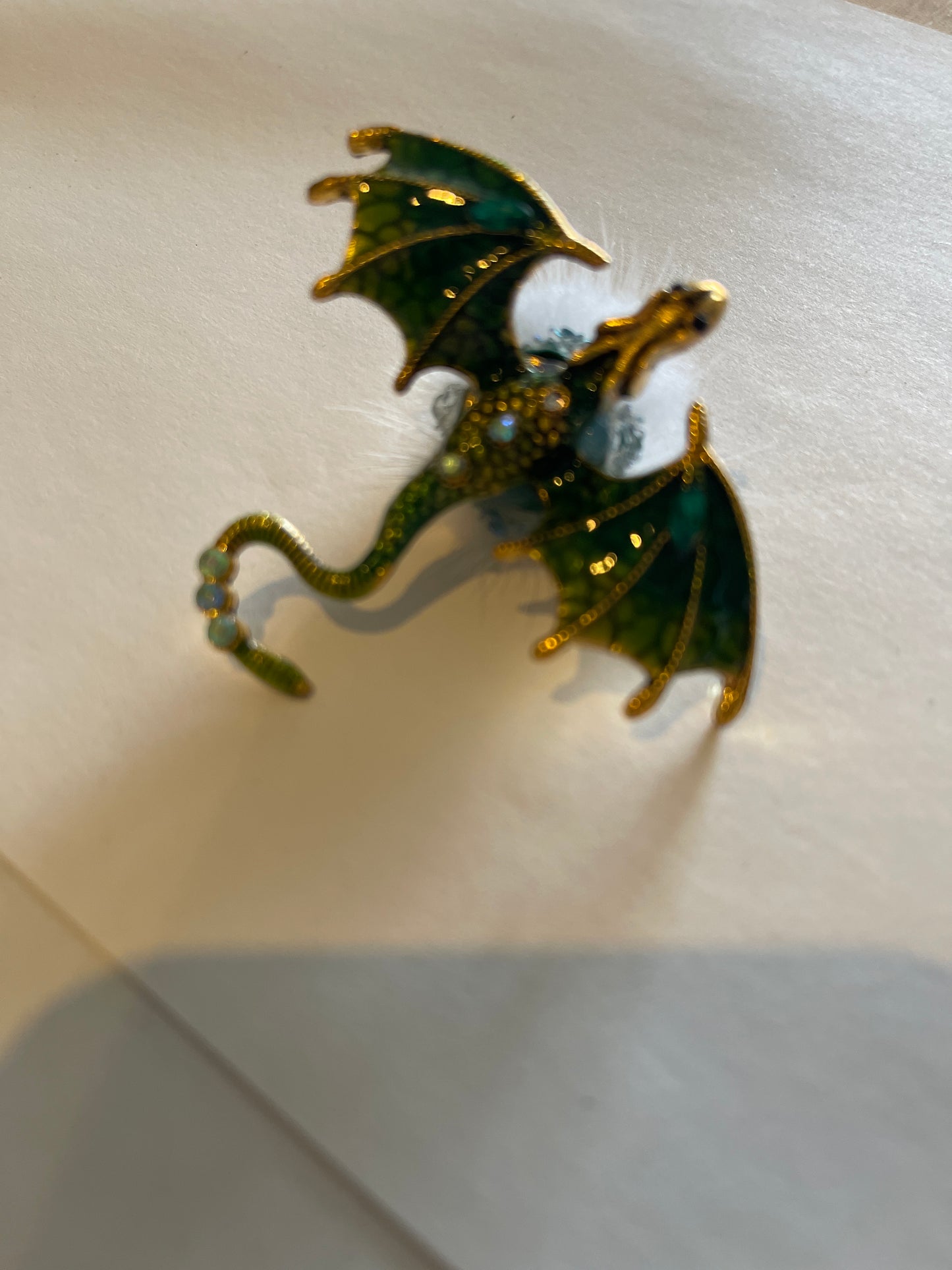 Fantasy Drachen-Anhänger mit Strass | 3D DIY Deko-Charm verschiedene Farben