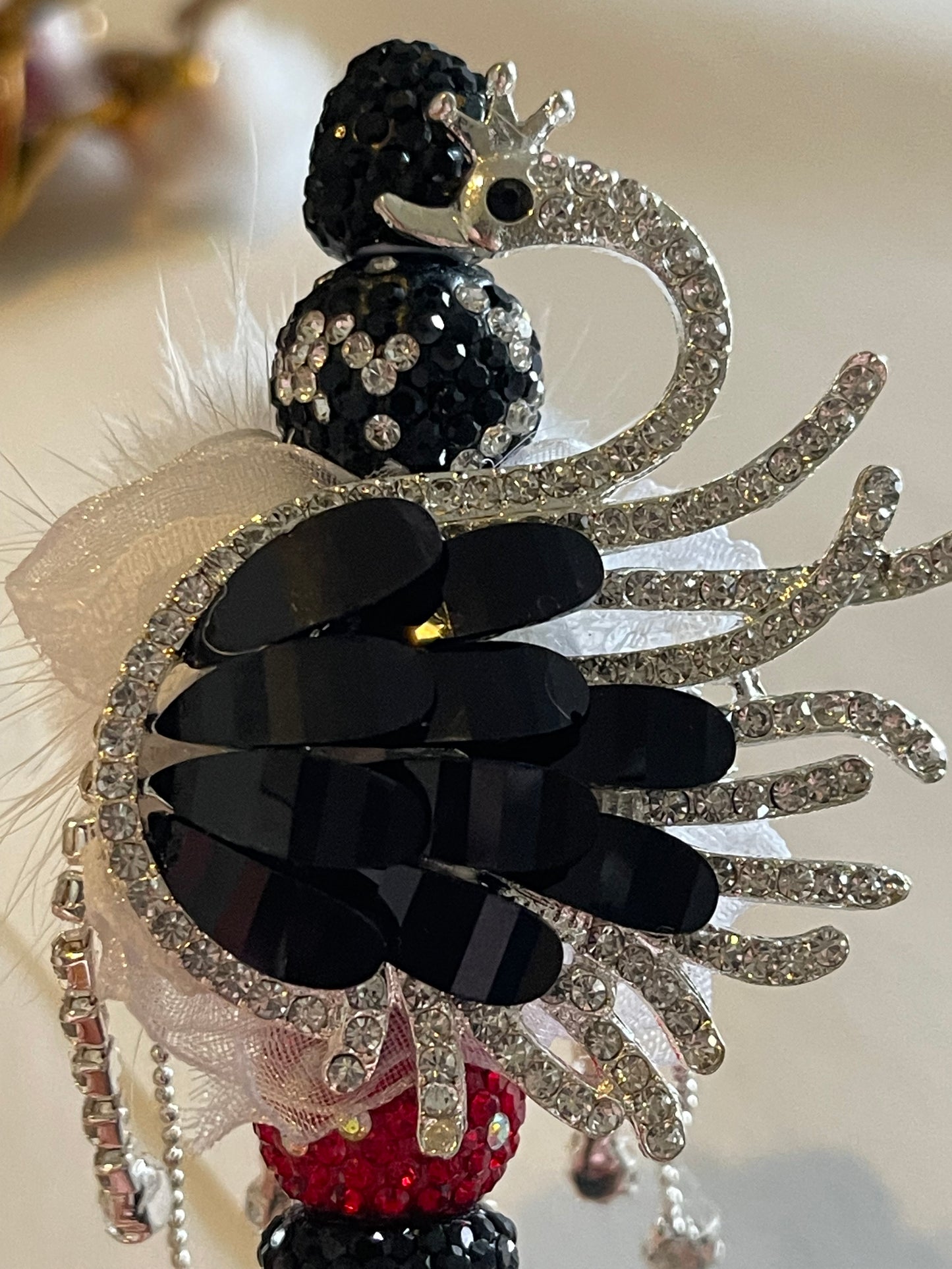 DIY Schwan  – Strass Schwan Anhänger