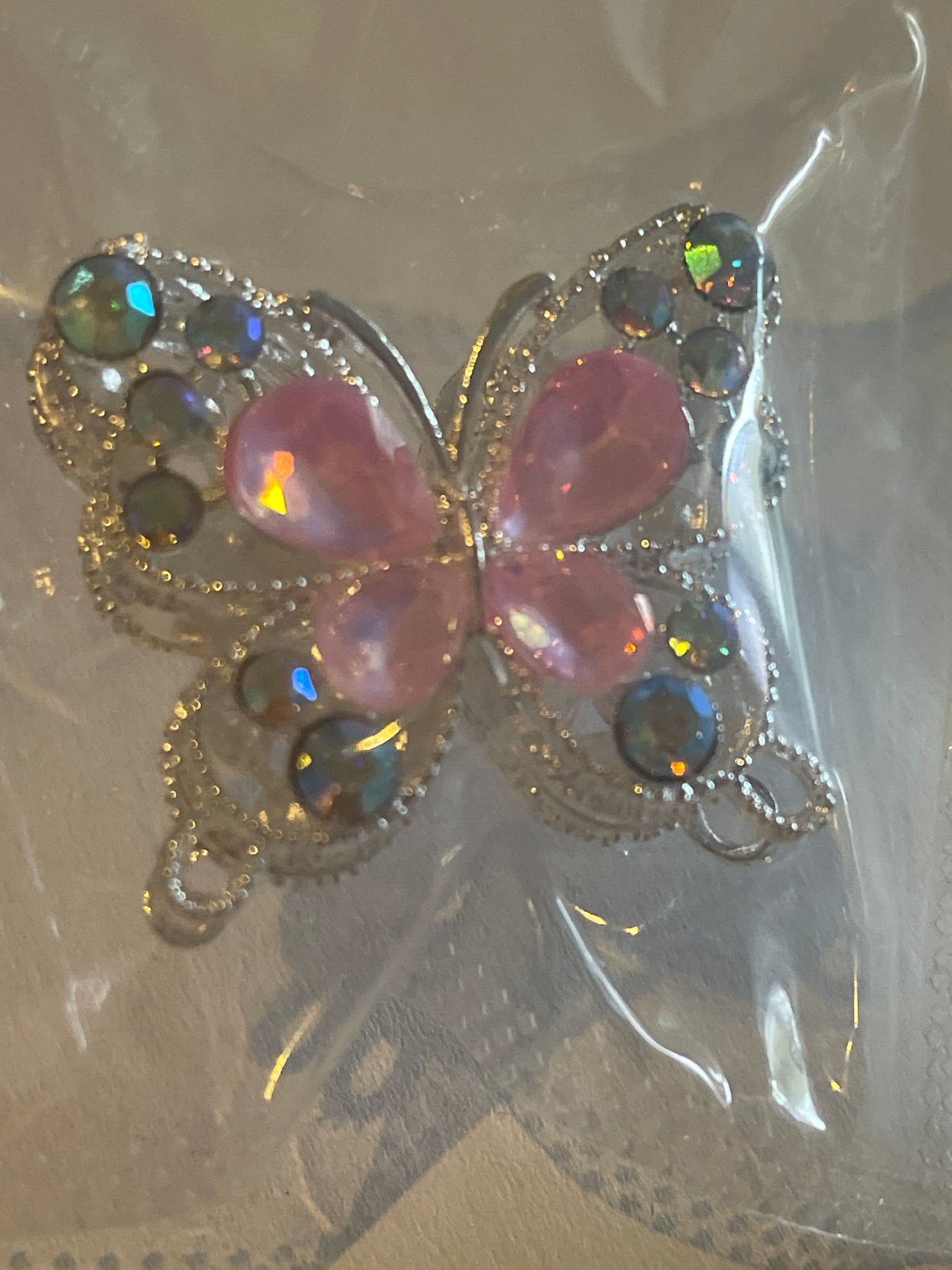 Glitzer Schmetterling für Perlen-Kugelschreiber – DIY Anhänger mit Strass