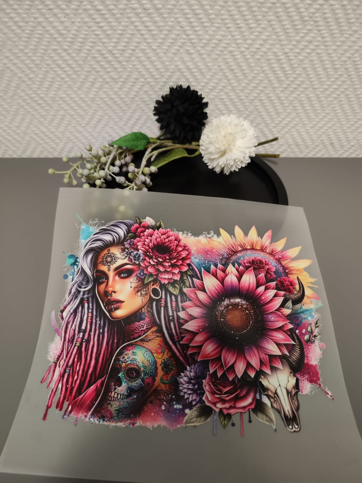 Tattoo Girls Heat Transfer 10 Inch