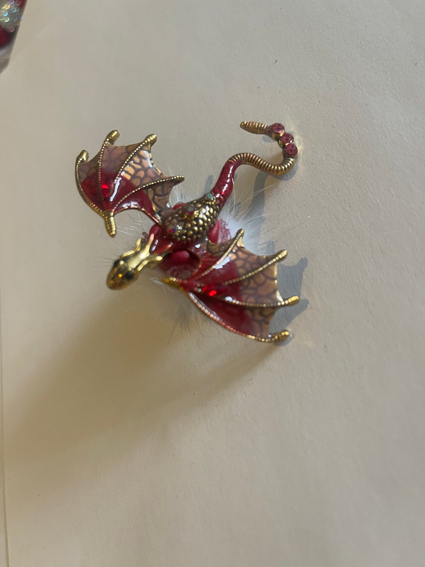 Fantasy Drachen-Anhänger mit Strass | 3D DIY Deko-Charm verschiedene Farben