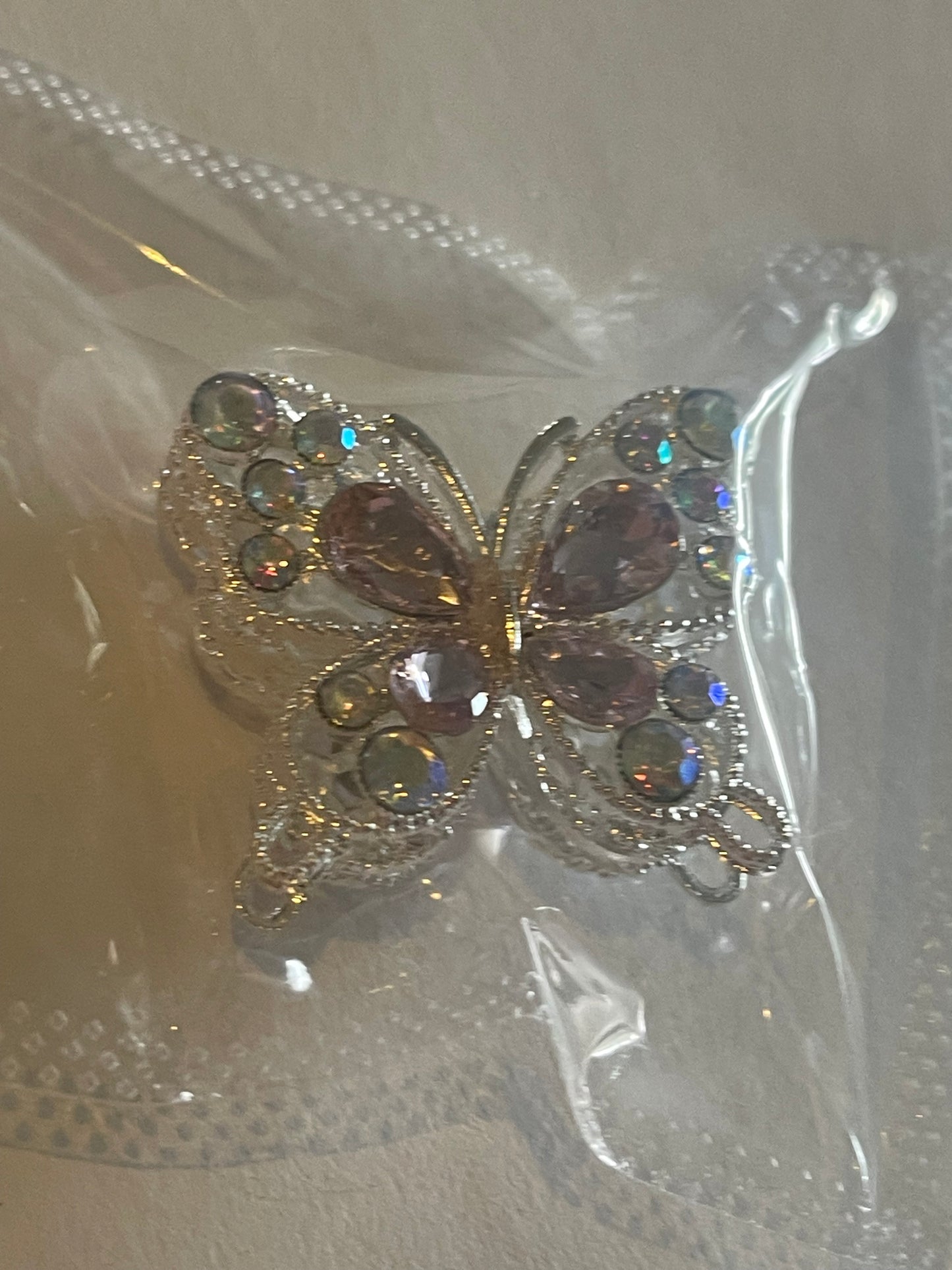 Glitzer Schmetterling für Perlen-Kugelschreiber – DIY Anhänger mit Strass