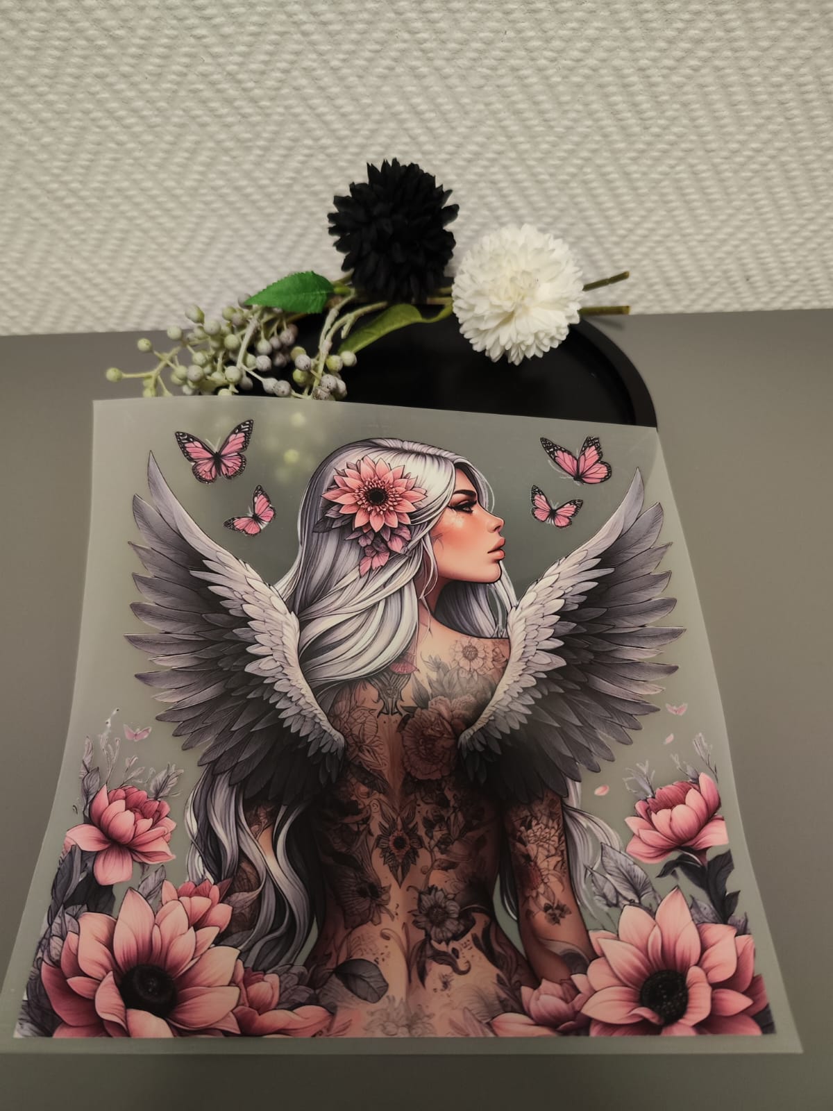 Tattoo Girls Heat Transfer 10 Inch