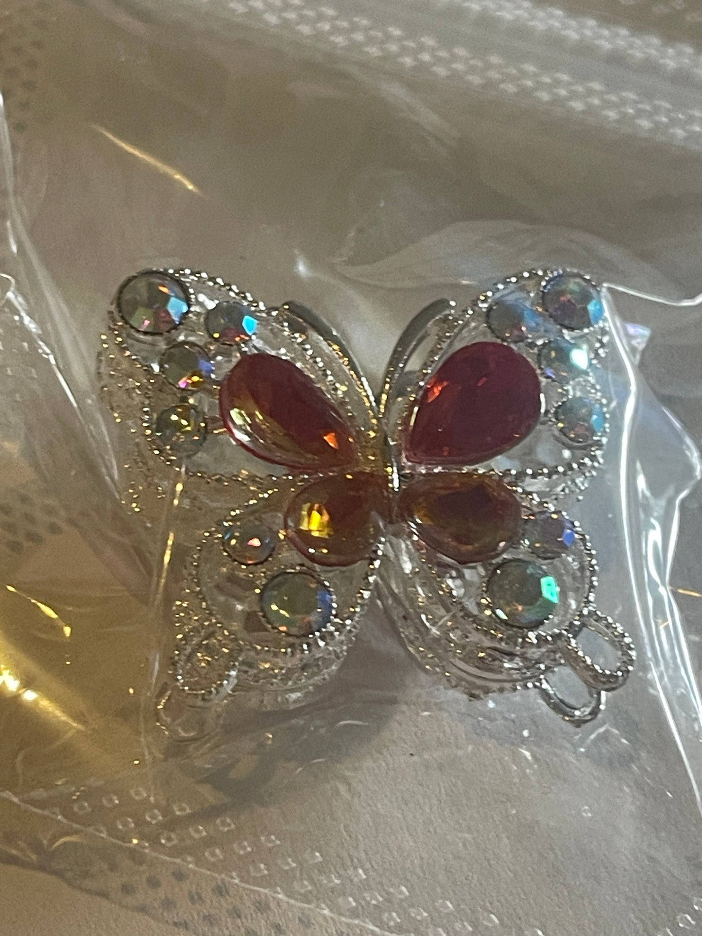Glitzer Schmetterling für Perlen-Kugelschreiber – DIY Anhänger mit Strass