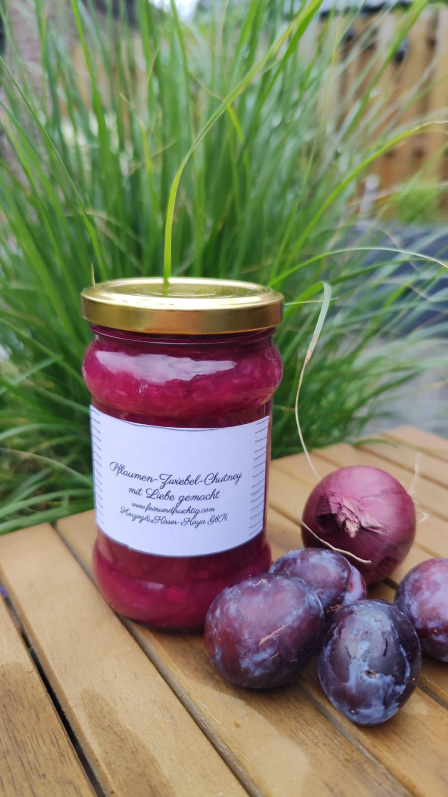 🍑 Pflaumen-Zwiebel-Chutney – Fruchtig trifft würzig | Handgemacht | 250 gr.