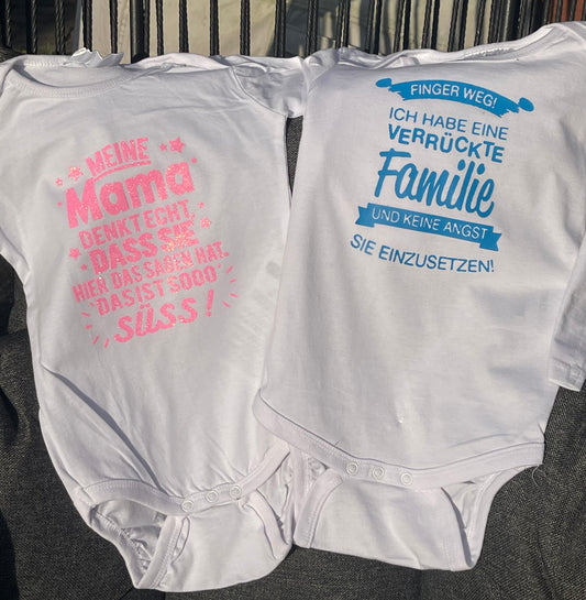 Baby Bodys mit Plott *alle größen*