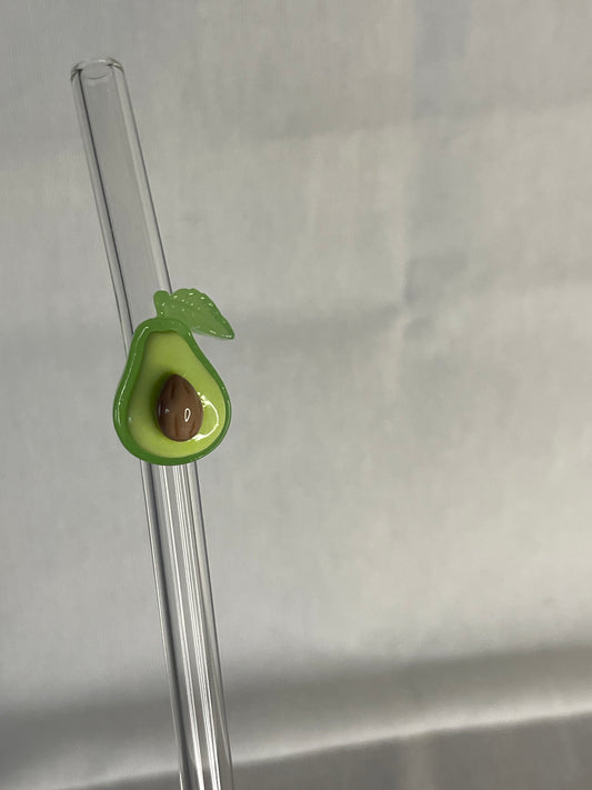 Glasstrohalm Avocado